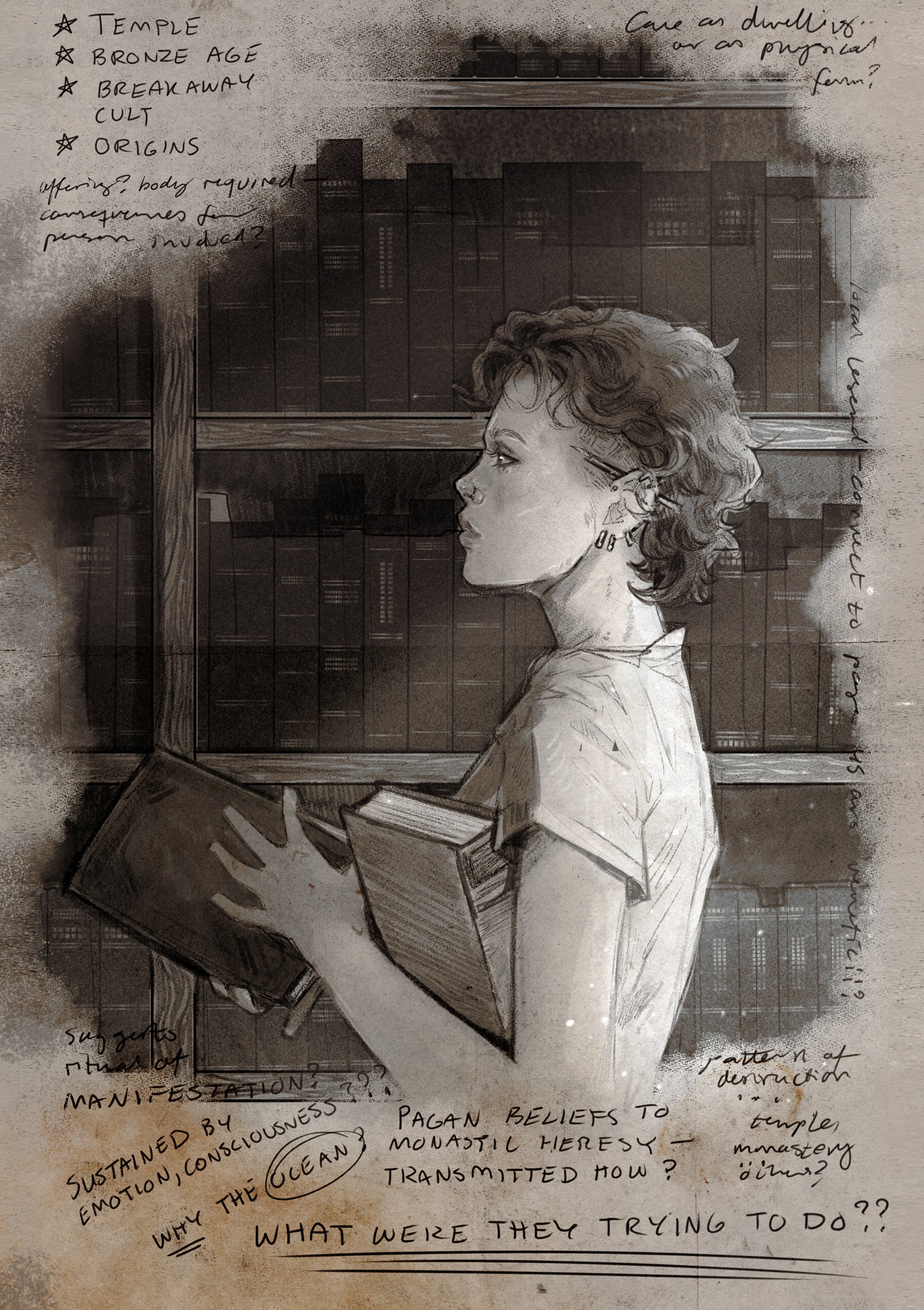 The Faceless Thing We Adore by Hester Steel (w/ signed book plate + art prints)