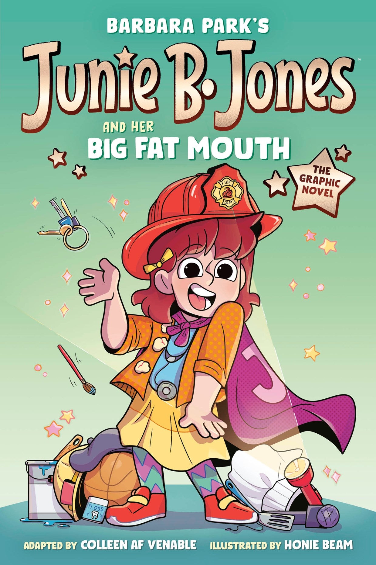 Junie B. Jones and Her Big Fat Mouth by Barbara Park, Colleen AF Venable, Honie Beam