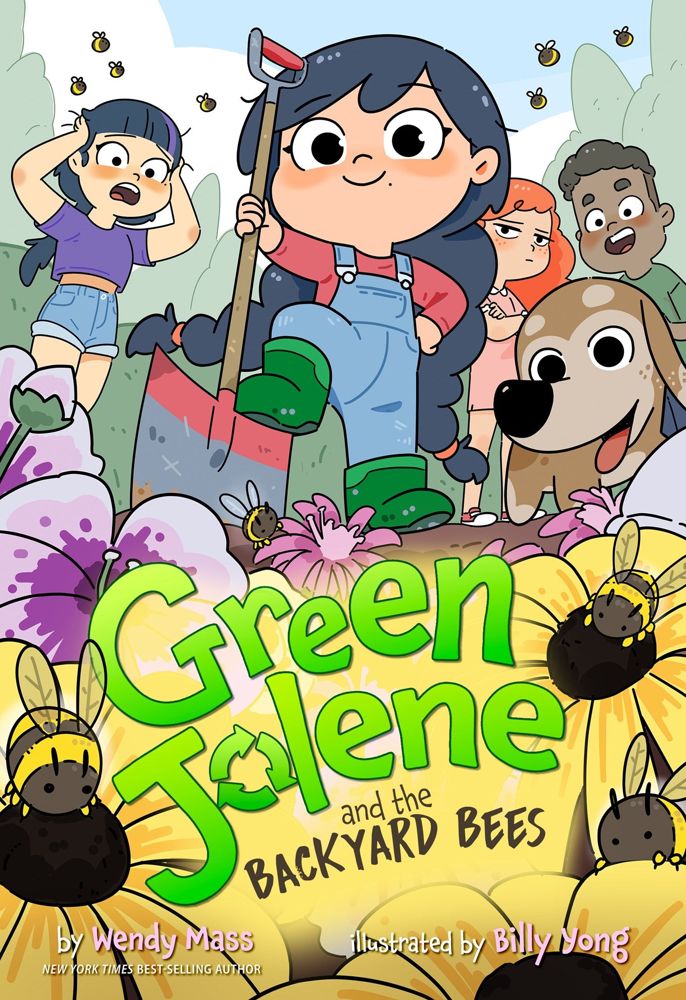Green Jolene and the Backyard Bees by Wendy Mass, Billy Yong