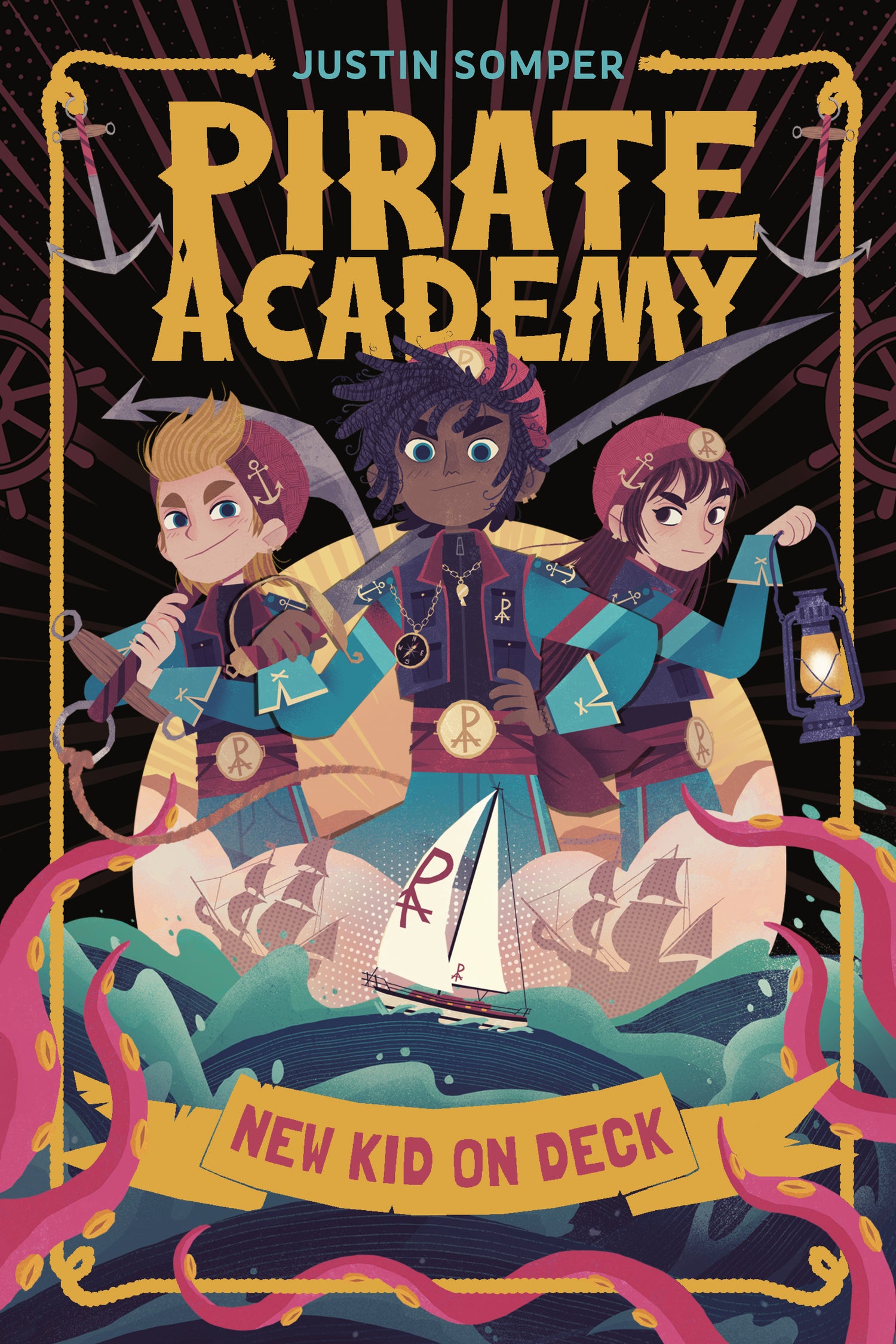 Pirate Academy: New Kid on Deck by Justin Somper, Teo Skaffa