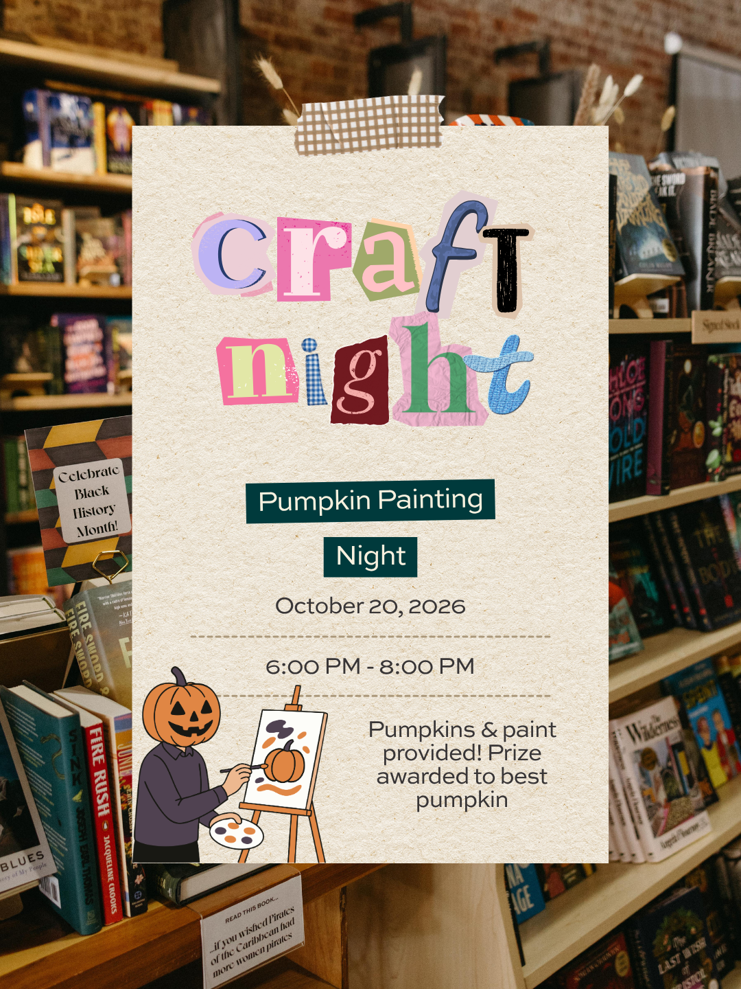 Craft Night: Pumpkin Painting Contest