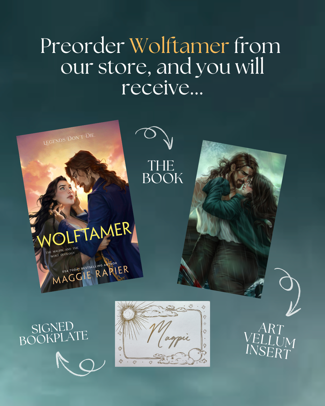 The Magpie and the Wolf Duology by Maggie Rapier Bundle (w/ bookplate and art print!)