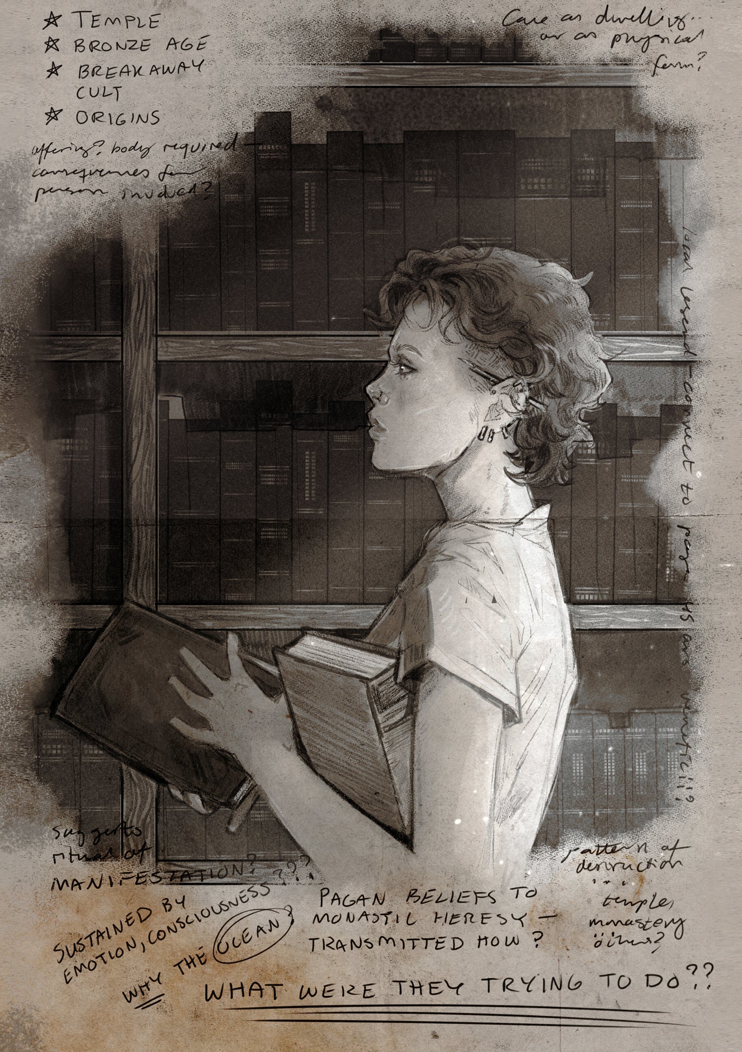 The Faceless Thing We Adore by Hester Steel (w/ signed book plate + art prints)
